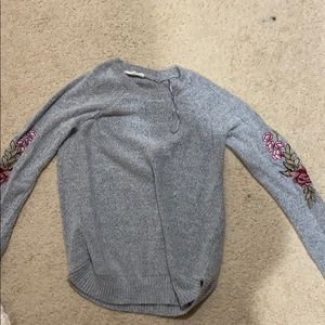 Floral Embroidered sleeved sweater